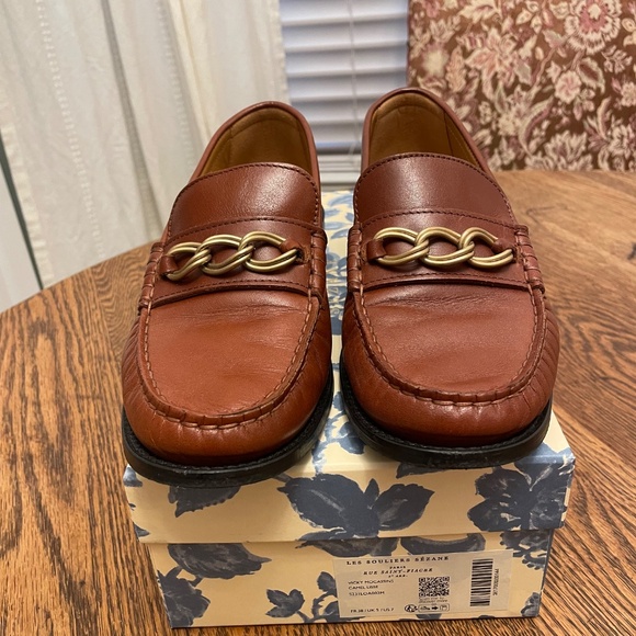 Worn Once- Sezane Vicki Loafers in Camel Leather - Size 38 - Picture 2 of 12